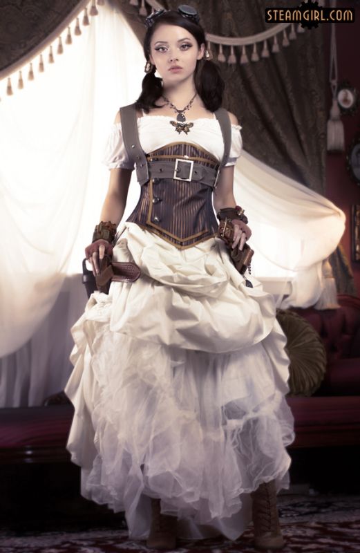 steampunk girls concept arts