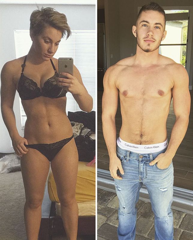 man to woman transformations before after