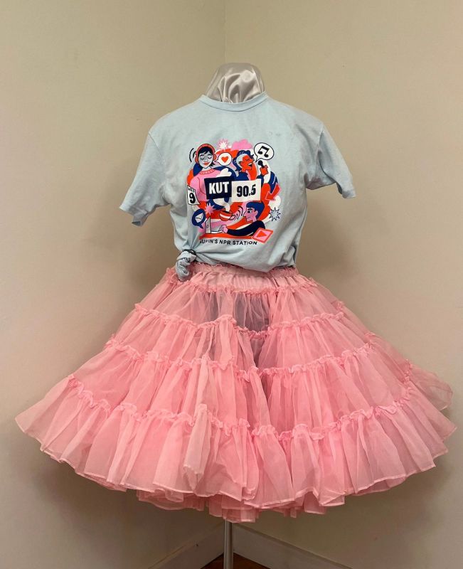 blue petticoat