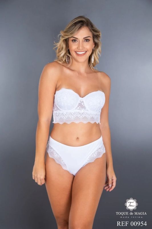open cup wedding dress