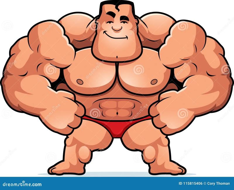 cop bodybuilder cigarette