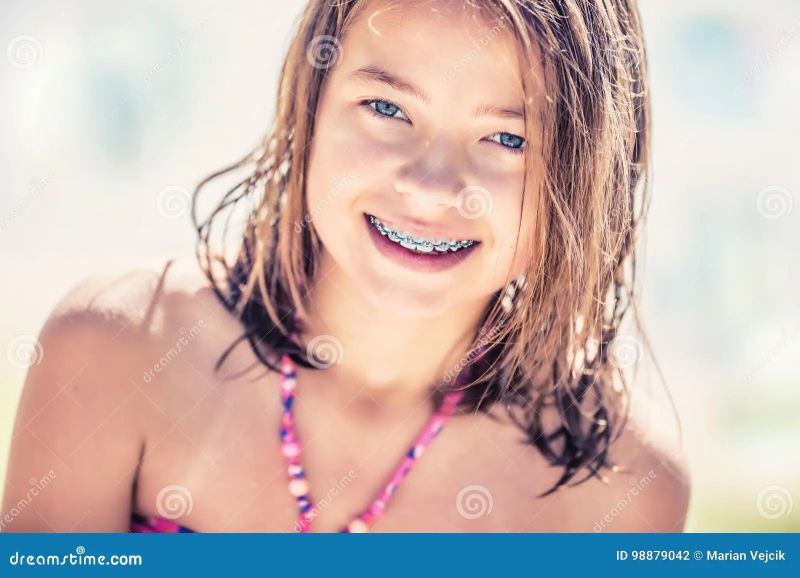 girls with metal braces