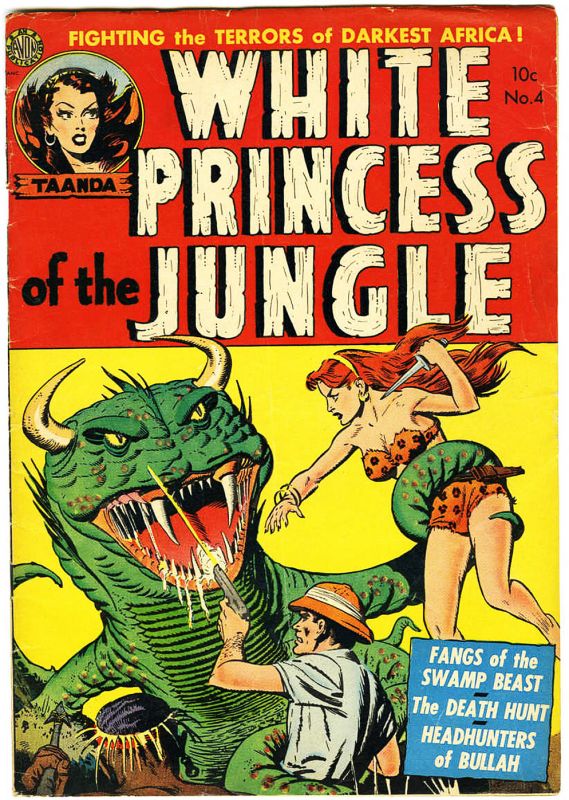 comic book art jungle comics white princess