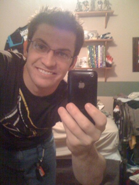 iphone using men